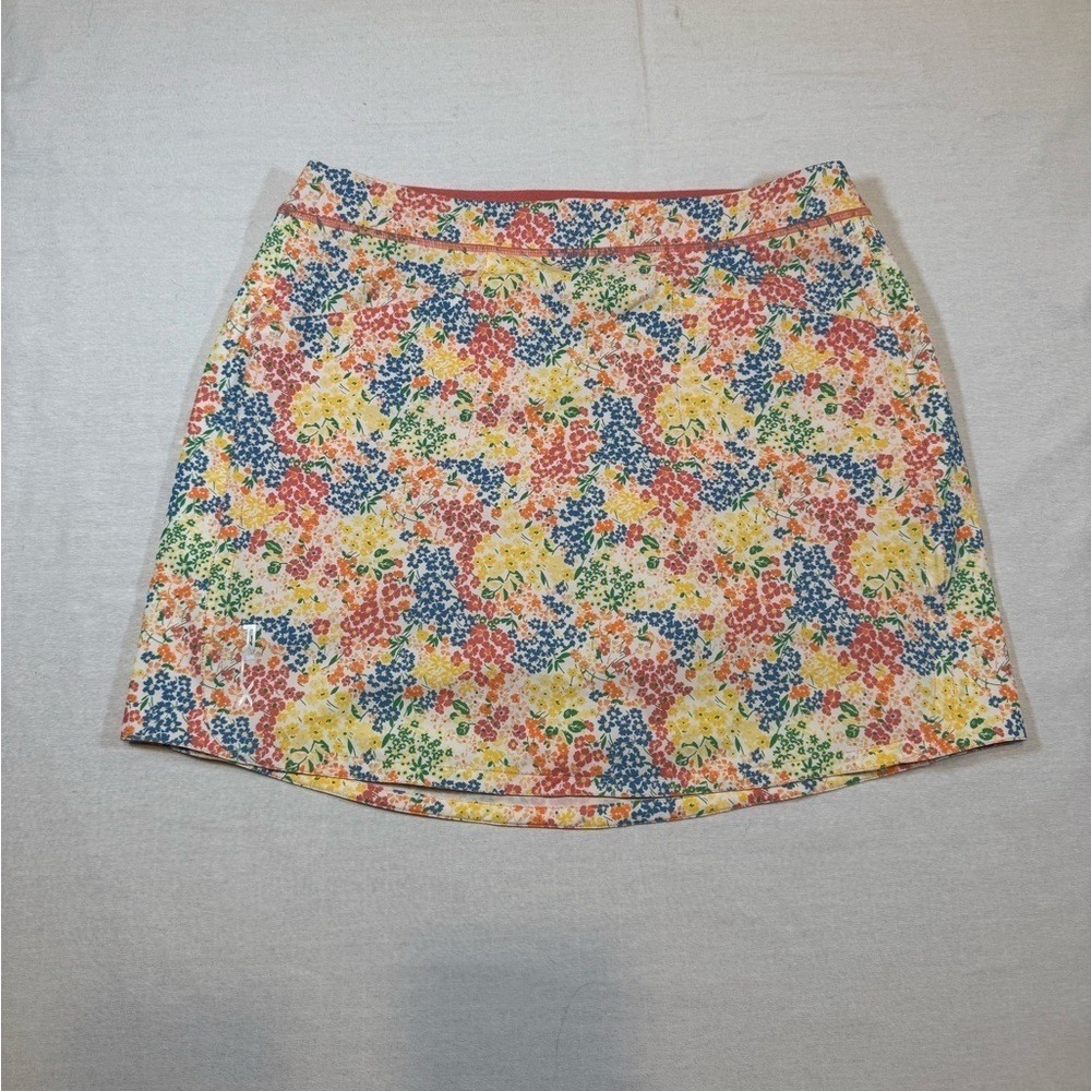 Ralph Lauren RLX GOLF 17" Stretch Floral Performance Skort Size M